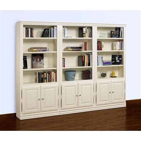 Hampton Pearl White 3 Piece Bookcase Wall Free Shipping Today