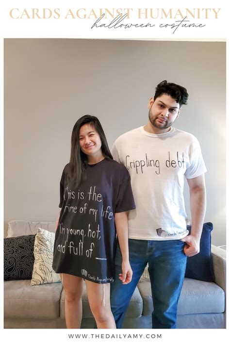 diy cards against humanity halloween costume [ the daily amy ]