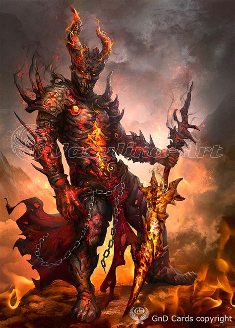 Fire Elemental Knight By Vasylina On Deviantart