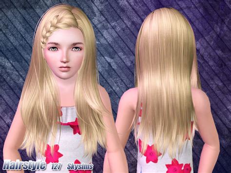 The Sims Resource Skysims Hair Child 127