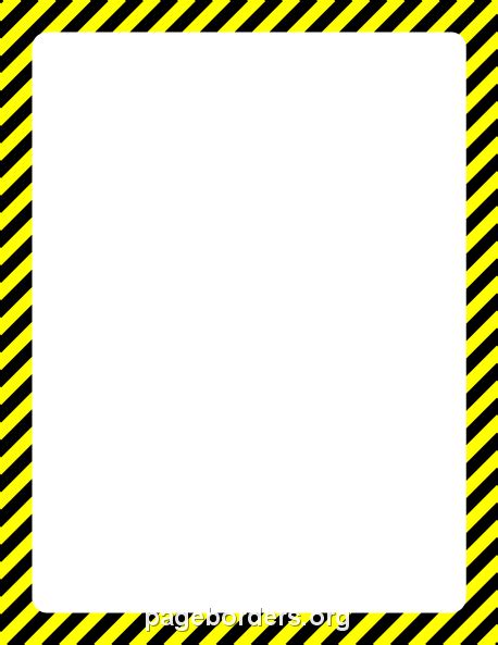 Almost files can be used. Printable hazard border. Use the border in Microsoft Word or other programs for creating flyers ...