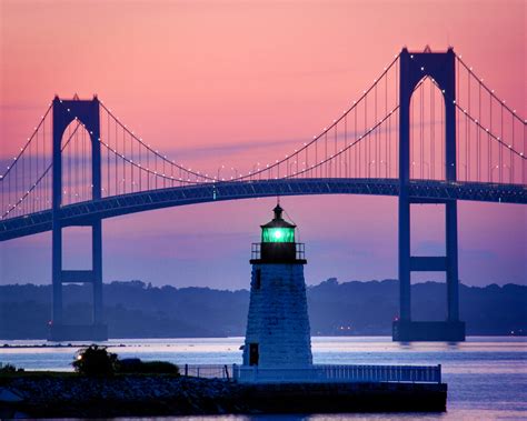 Newport Harbor Light New England