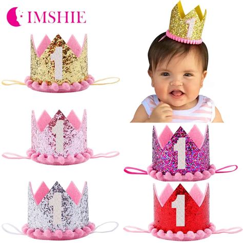 Baby 1st Birthday Party Crown Headband Princess Crown Headband Hairband