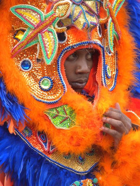 Close Up Of Young Mardi Gras Indian The Rites Knowledge And Rituals