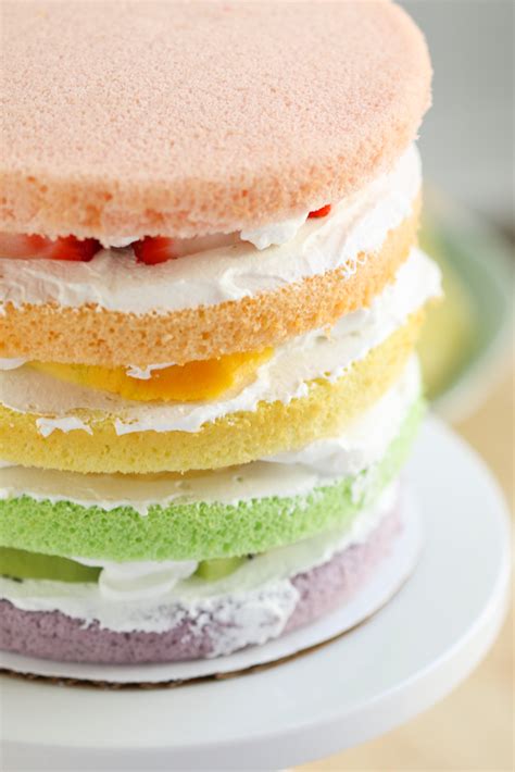 If the mixture seems too thick, add a little milk, but it should still be fairly. Thirsty For Tea Chinese Bakery Rainbow Cake