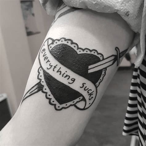Everything Sucks Tattoo By Tattooist Mrheggie