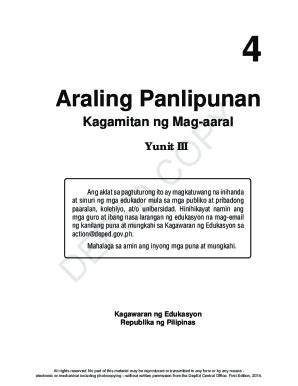 Fillable Online Edukasyon Sa Pagpapakatao Modyul Para Sa Mag Aaral Fax
