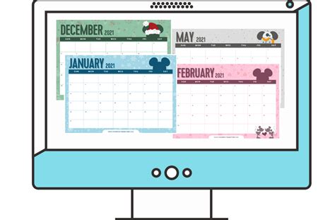 Print a basic complimentary calendar that you can use to track any strategies or thoughts in. Free 2021 Disney Calendar Free 2021 Disney Calendar