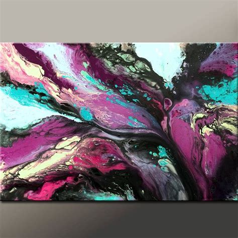 Fantasia New Abstract Art Painting 36x24 Original Contemporary Art By