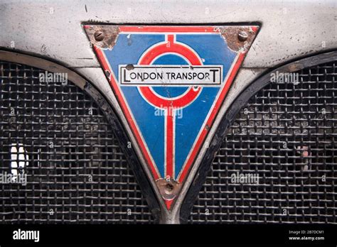 London Transport Logos At The Brooklands London Bus Museum Weybridge