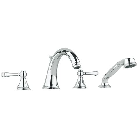 Water mark approved faucet, high quality chrome plated 3. Roman Tub Filler With 2.5 GPM Personal Hand Shower