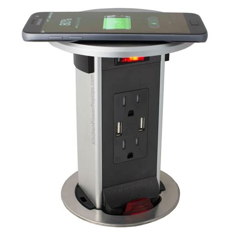 Countertop Pop Up 15A USB Outlet, Wireless QI Charging Top ...