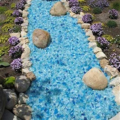 Dragon Glass Hawaii 10 Lb Blue Landscape Glass In The Landscaping Rock