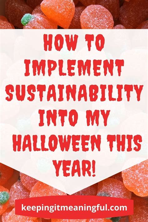 How To Implement Sustainability Into My Halloween This Year