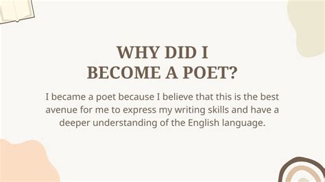 Poet Portfolio Presentation Template Download In Pdf Powerpoint