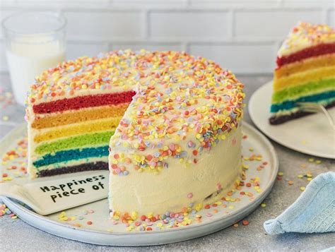Regenbogen-Kuchen | Rezept in 2020 (mit Bildern) | Kuchen rezepte für