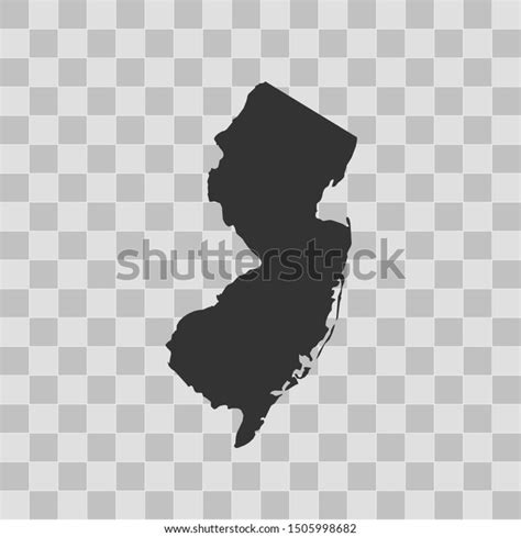 Illustration Vector Map New Jersey Stock Vector Royalty Free