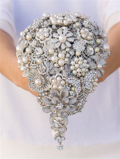 Teardrop Brooch Bouquet Made To Order In Your Colors Wedding Bouquet