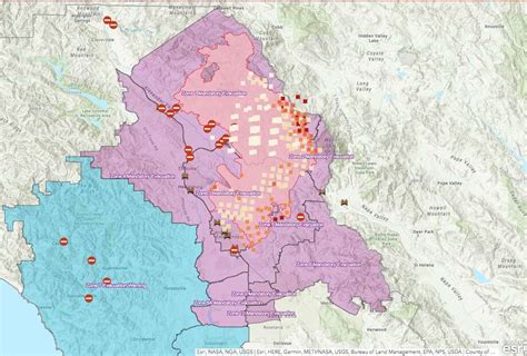 Maps Kincade Fire Continues To Burn In Sonoma County Sfgate