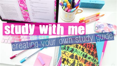 Study With Me Creating Your Own Study Guide ♡ Youtube
