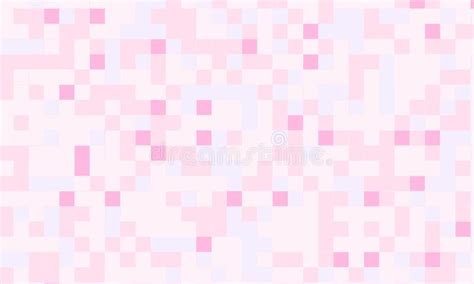 Abstract Square Pixel Mosaic Pink Pastel Colors Pattern Background