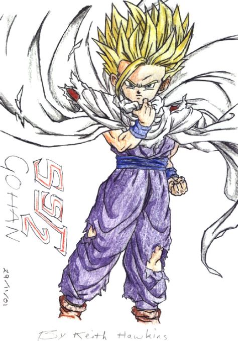 Cell then came back and was defeated by a father son kamehameha. Gohan Drawing at GetDrawings | Free download