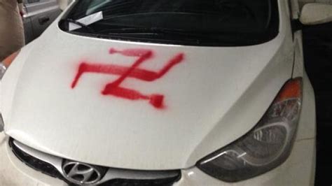 swastika graffiti suspect released by police cbc news