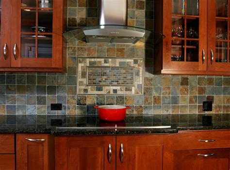 We have thousands of backsplash ideas for cherry cabinets for anyone to go for. Gorgeous american olean in Kitchen Transitional with ...