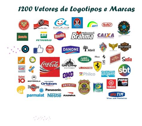 Vetores De Logotipos Logomarcas Marcas Famosas 1200 Logotipo R 749