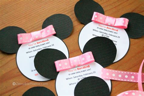 Zensible Mama Disney Inspired Mickey Mouse Ears Printable Template