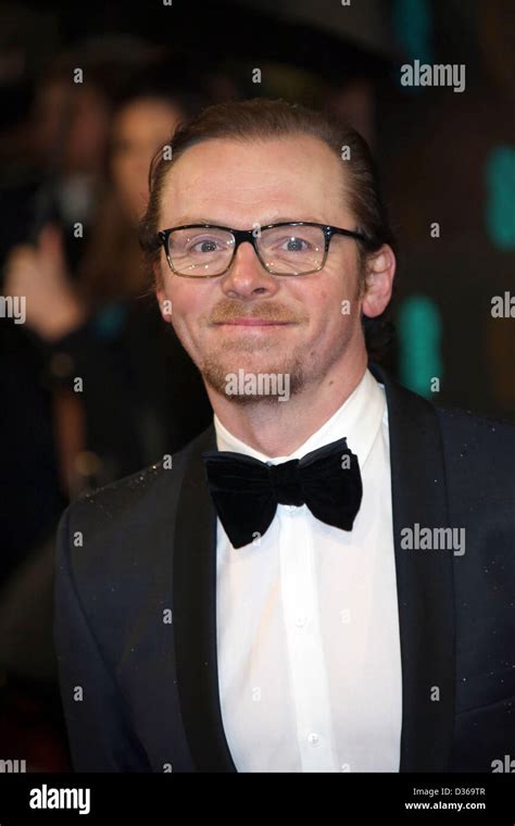 Actor Simon Pegg Arrives At The Ee British Academy Film Awards At The