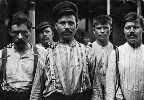 Steel Workers At A Russian Boarding House In Homestead