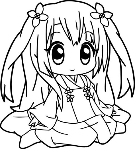 Cute Anime Coloring Pages K5 Worksheets Animal