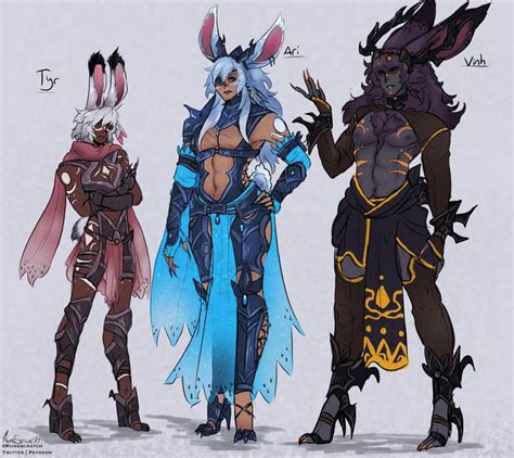 Ffxiv Viera Character Design Inspiration Fantasy Character Design Anime Character Design