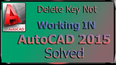 Im using autocad lt 2011, finishing a survey done in carlson survey 2013. Delete key not working in autocad 2015 - solved - YouTube