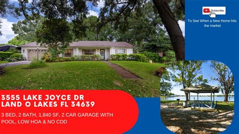 3555 Lake Joyce Dr Land O Lakes FL 34639 - YouTube