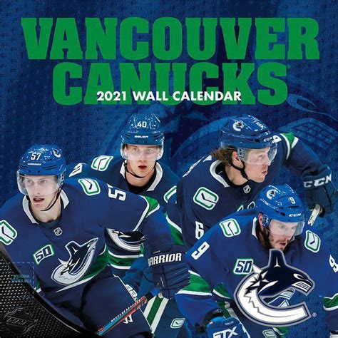Aktivovat premium za 1 kč. Vancouver Canucks Team 2021 12 x 12 Inch Monthly Square ...
