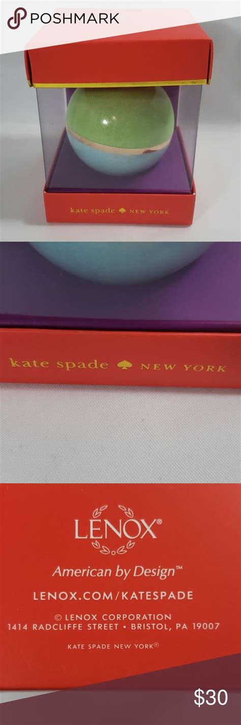 Kate Spade Deck The Halls Spots Ornament Greenblu Kate Spade Deck