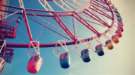 Blue Aesthetic Ferris Wheel Wallpapers Download Mobcup