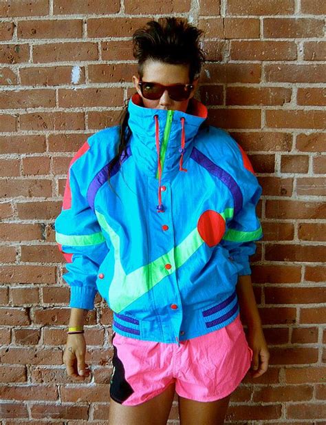 Vintage 80s Neon New Wave Ski Jacket 80s Ski Wear Retro Fashion