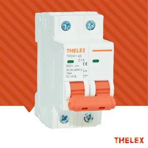 Thelex 40a 500v 2p 10ka Dc Mcb At Rs 450piece Dc Mcb In Ahmedabad