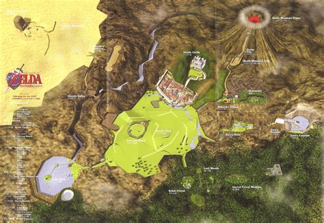 Oot Very Detailed And Accurate Map Of The Hyrule Overworld From