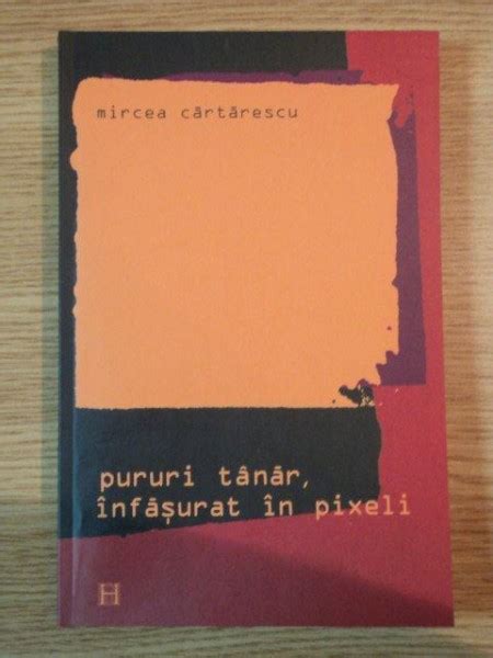 Nu, mircea, orice ai zice, tu nu ai fire de poet. sau mi se întîmplă să mai vină pe la mine cîte un vechi amic, poet. PURURI TANAR, INFASURAT IN PIXELI de MIRCEA CARTARESCU, 2005
