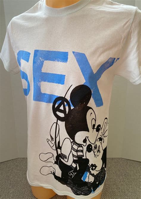 Punk Mickey Minnie Mouse Sex Tshirt Seditionaries Cartoon Etsy