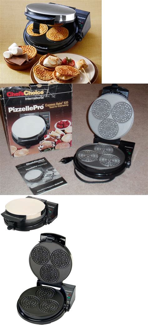 Waffle Makers 168763 Chefs Choice Pizzelle Pro Express Bake 835