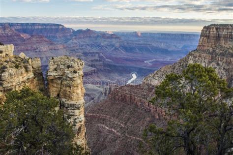 Beautiful Landscape Of Grand Canyon During Dusk Stock Photo Image Of