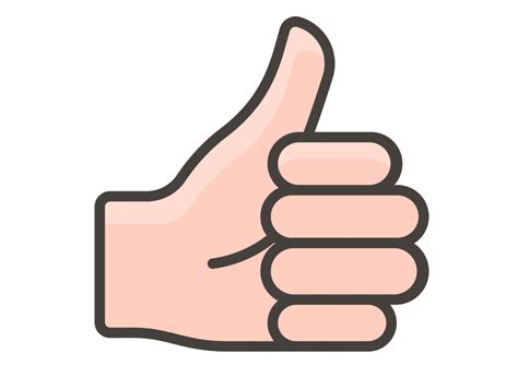 Thumbs Up Emoji Png Transparent Emoji