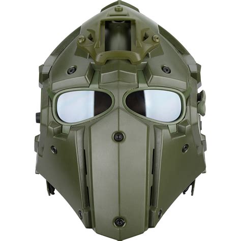 Wosport Tactical Helmet W Nvg Shroud And Transfer Base Green Airsoft