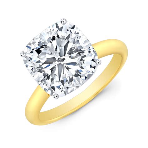 1ct Asscher Cut Natural Diamond Solitaire Diamond Engagement Ring Gia
