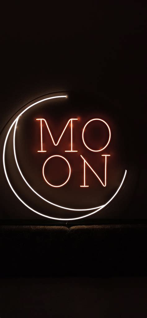Moon Neon Sign Moon Led Light Neon Sign Neon Light Celestial Etsy